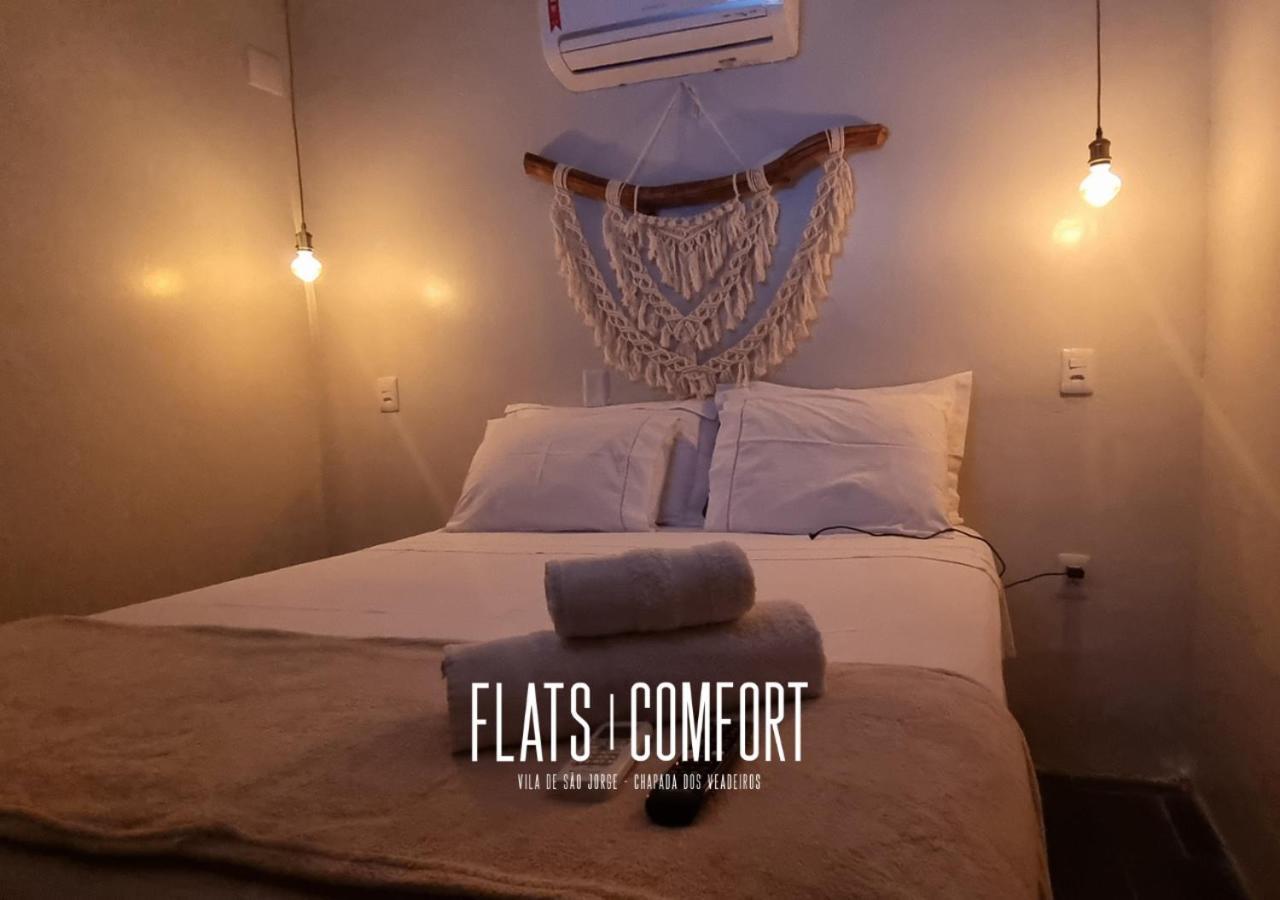Novidade Flats Comfort Na Vila De Sao Jorge - Chapada Dos Veadeiros Hotel Kültér fotó