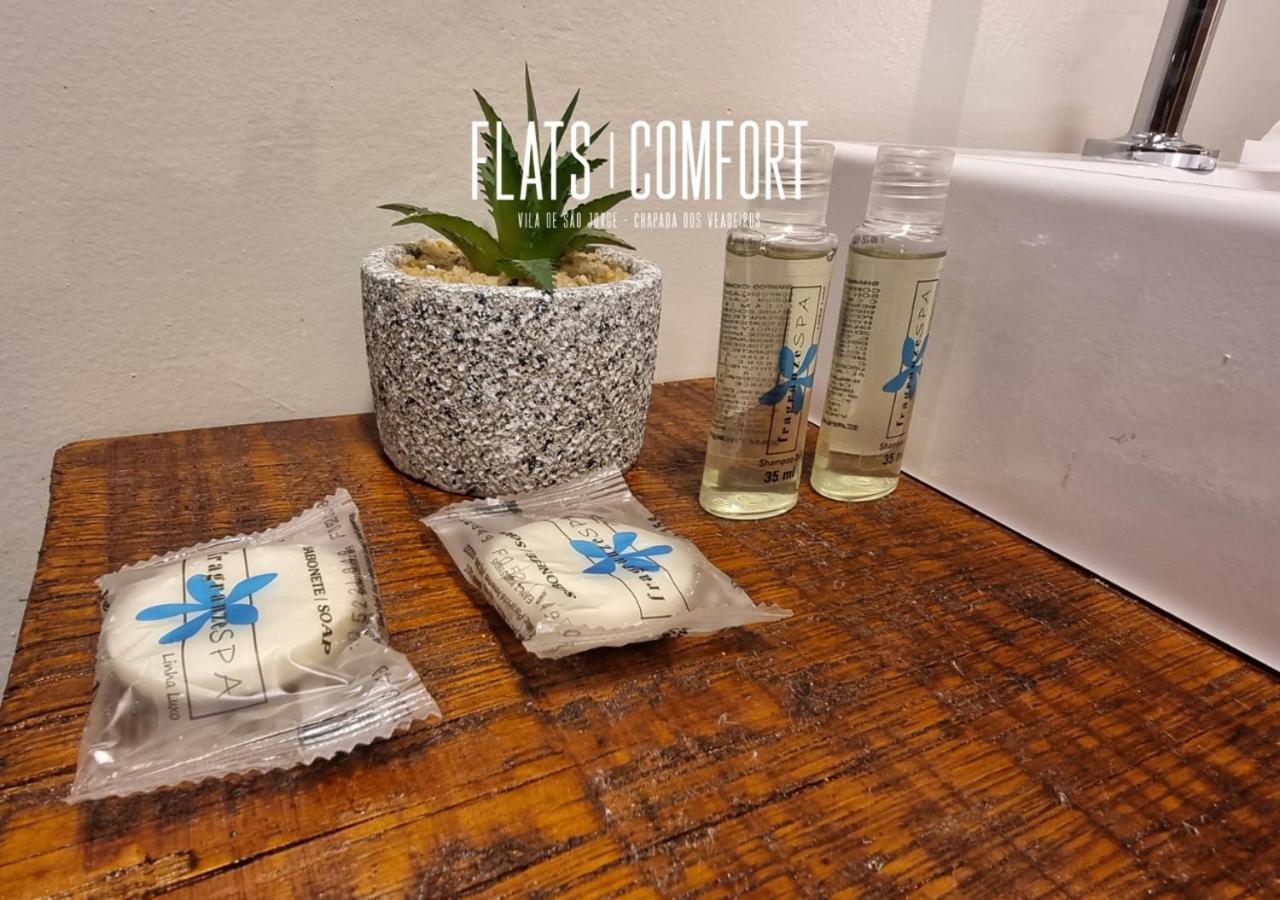Novidade Flats Comfort Na Vila De Sao Jorge - Chapada Dos Veadeiros Hotel Kültér fotó