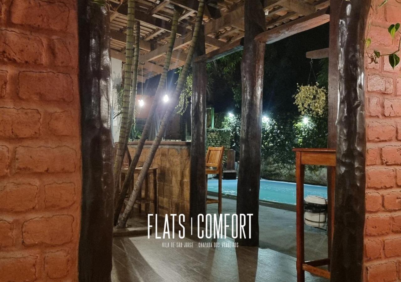 Novidade Flats Comfort Na Vila De Sao Jorge - Chapada Dos Veadeiros Hotel Kültér fotó