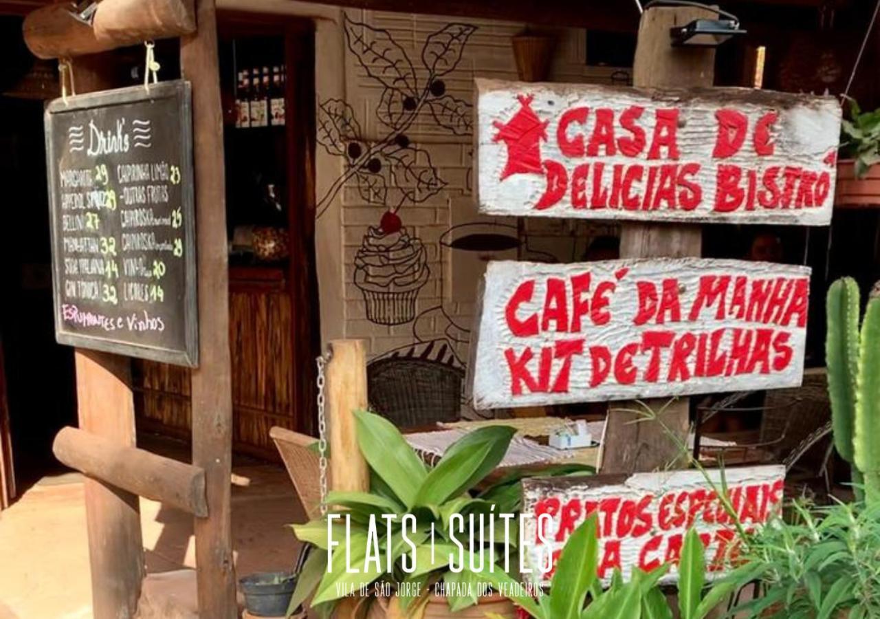 Novidade Flats Comfort Na Vila De Sao Jorge - Chapada Dos Veadeiros Hotel Kültér fotó