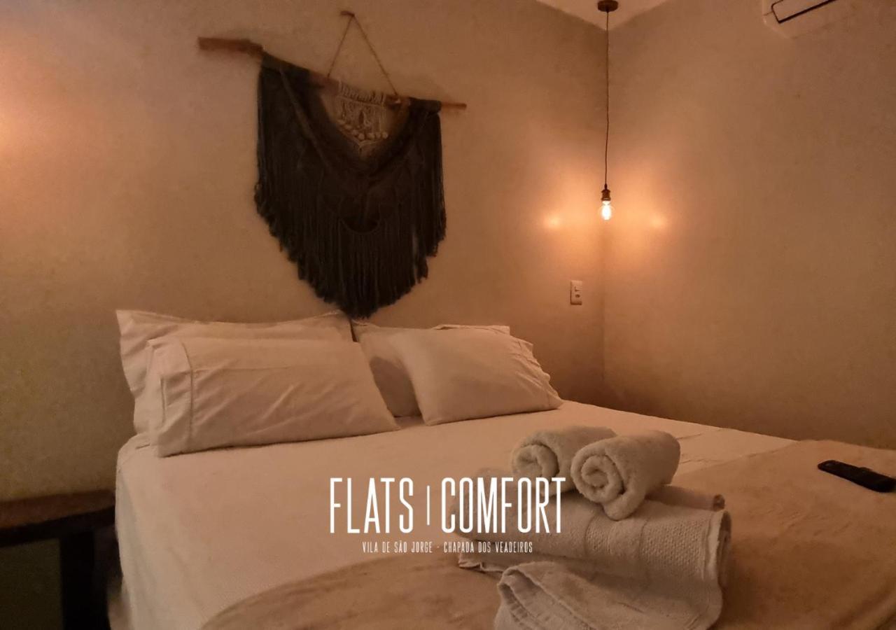 Novidade Flats Comfort Na Vila De Sao Jorge - Chapada Dos Veadeiros Hotel Kültér fotó