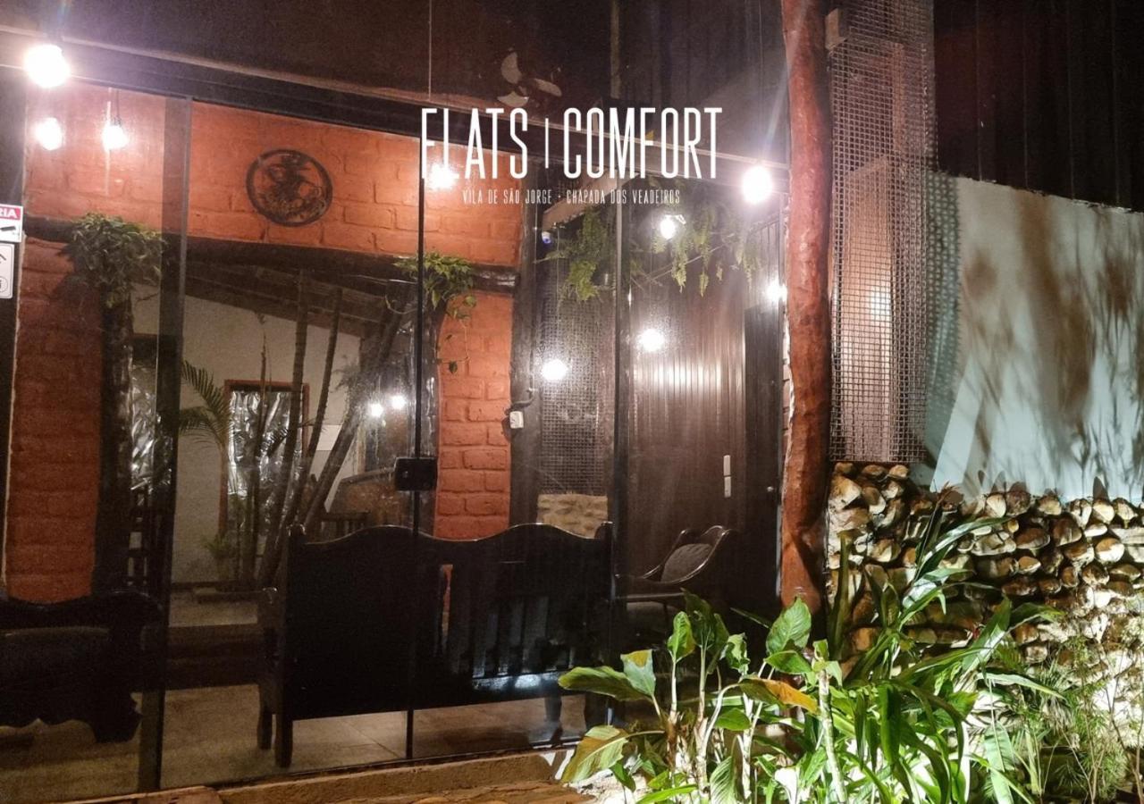 Novidade Flats Comfort Na Vila De Sao Jorge - Chapada Dos Veadeiros Hotel Kültér fotó